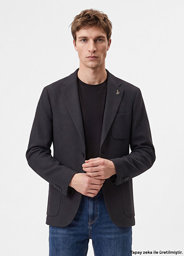 Beymen Club Anthracite Dobby Jacket - 1