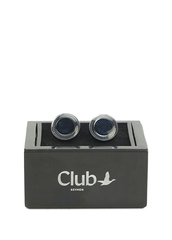 Beymen Club Silver Navy Cufflinks - 2