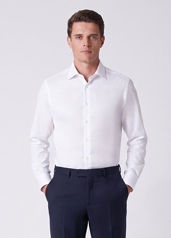 Beymen Club Comfort Fit Beyaz Non-Iron Gömlek - 1
