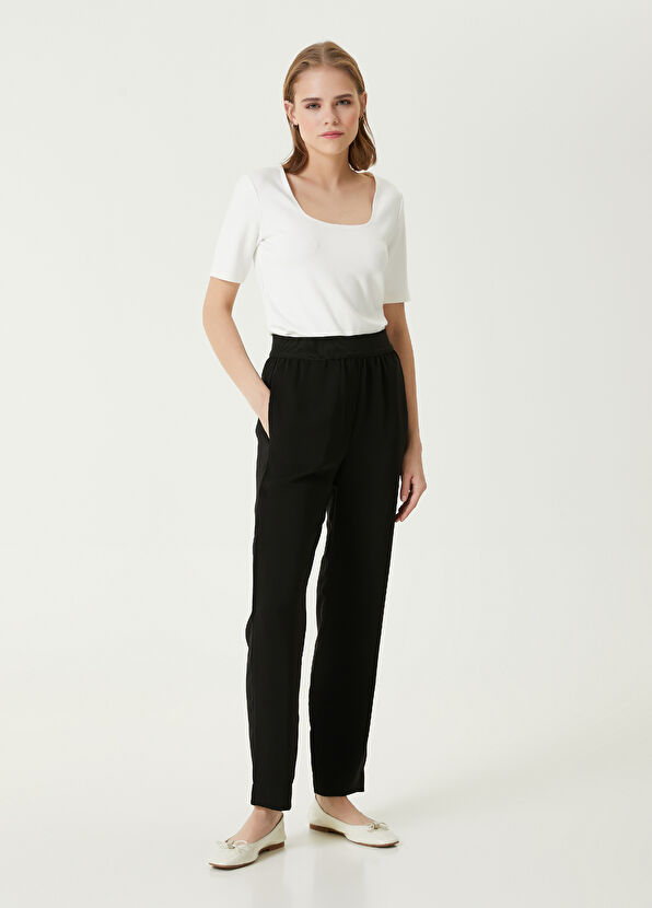 Beymen Club Kırık Beyaz Kare Yaka T-shirt - 3