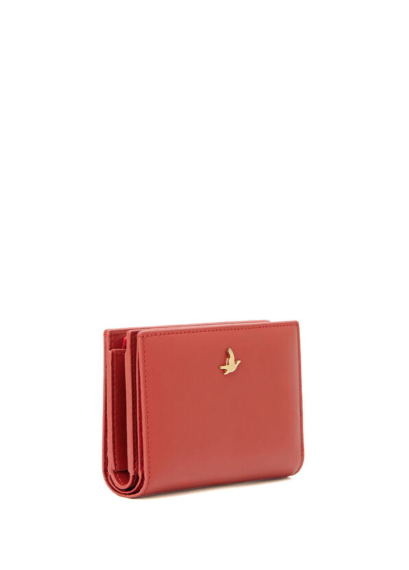 Beymen Club Red Small Size Women's Leather Wallet - 2