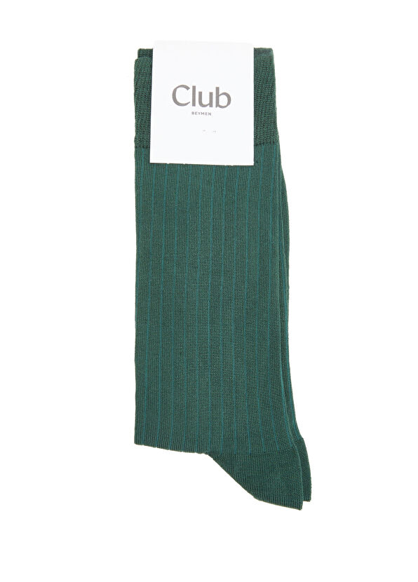Beymen Club Green Thin Bamboo Men's Socks - 1