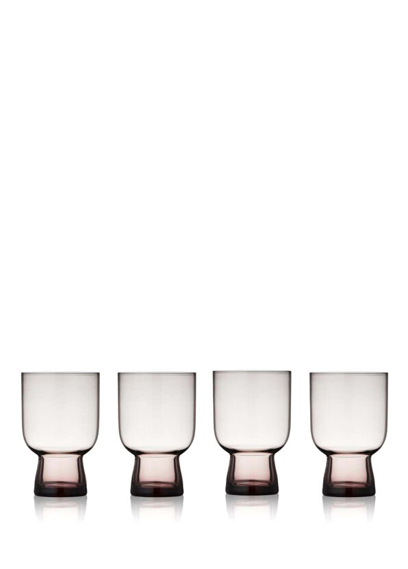 Lyngby Glas Sorrento Pink Glass 4-Piece Glass Glass - 1