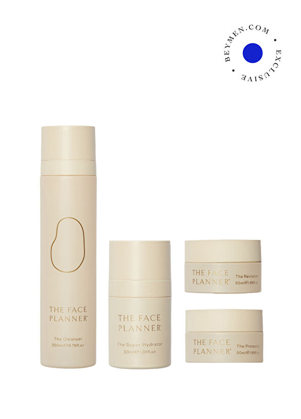 The Face Planner The Countdown Plan The Cleanser + The Super Hydrator + The Protector + The Revitaliser Anti-Aging 4-Pack Skincare Set - 1