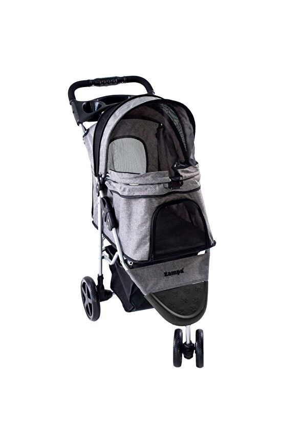 Zampa Triboro Grey Small Breed Dog and Cat Car - 1