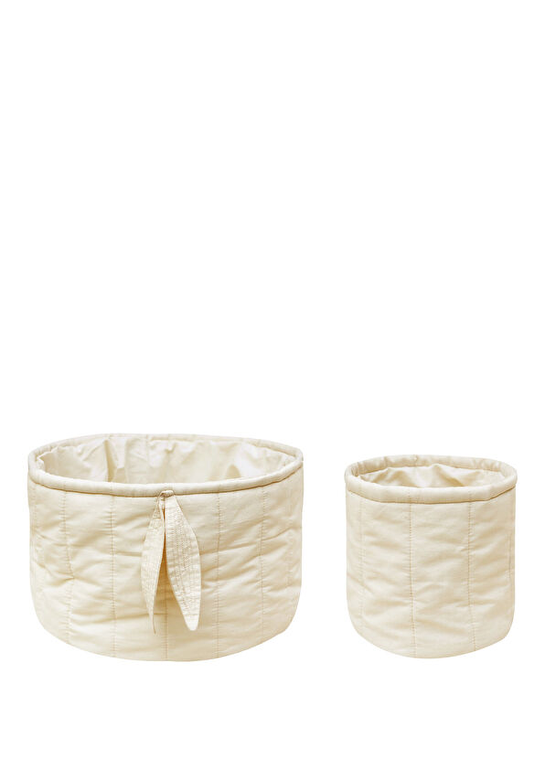 Lorena Canals Bambie Naturel 2-Piece Children's Room Organizer Basket - 1