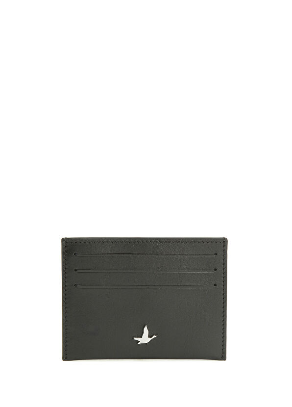 Beymen Club Black Flat Men's Napa Leather Card Holder - 1