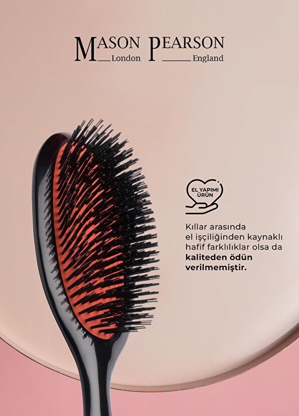 Mason Pearson Handy Boar Bristle B3 Dark Saç Fırçası - 2