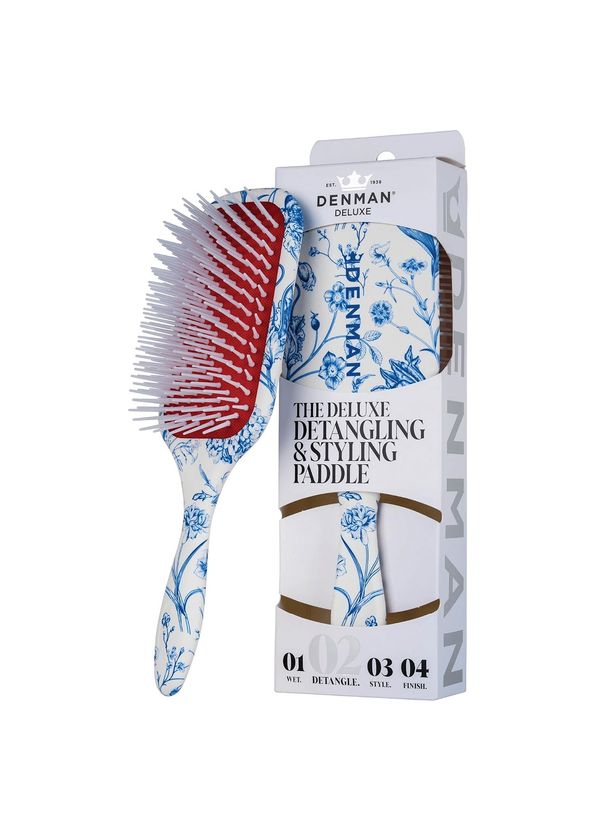 Denman D38 Detangling & Styling Paddle  Blue Belle Saç Fırçası - 2