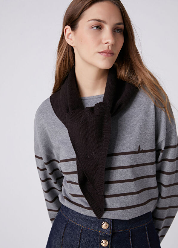 Beymen Club Brown Women's Cashmere Blend Wool Shawl - 2