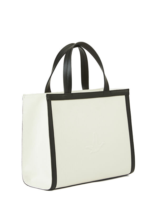 Beymen Club Medium Ekru Kadın Kanvas Çanta - 2