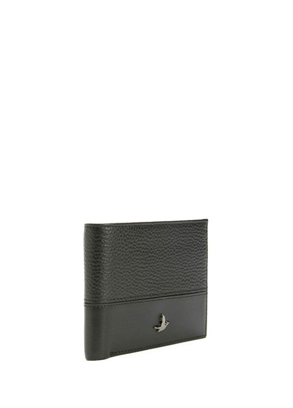 Beymen Club Black Men's Double Leather Wallet - 2