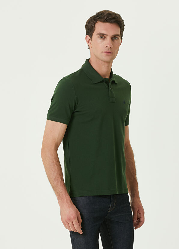 Beymen Club Comfort Fit Yeşil Polo Yaka T-shirt - 2