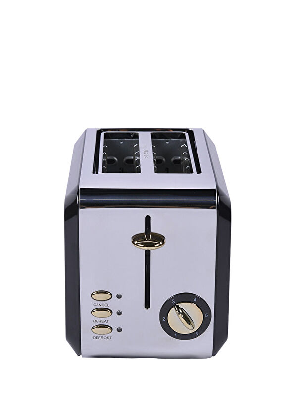 Berghoff Gem Titan Parlak Gümüş Siyah İki Dilim Ekmek Kızartma Makinesi - 3