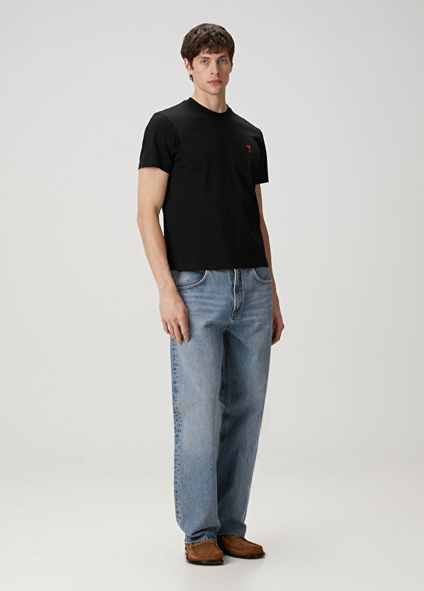 Siyah Organik Pamuk T-shirt - Görsel 4