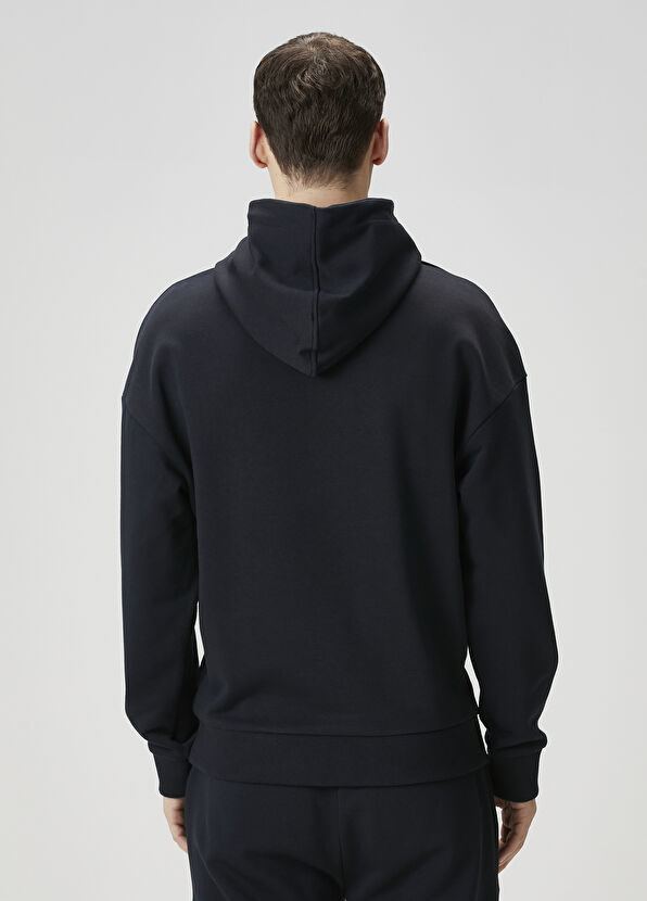 Beymen Club Navy Blue Hooded Sweatshirt - 3