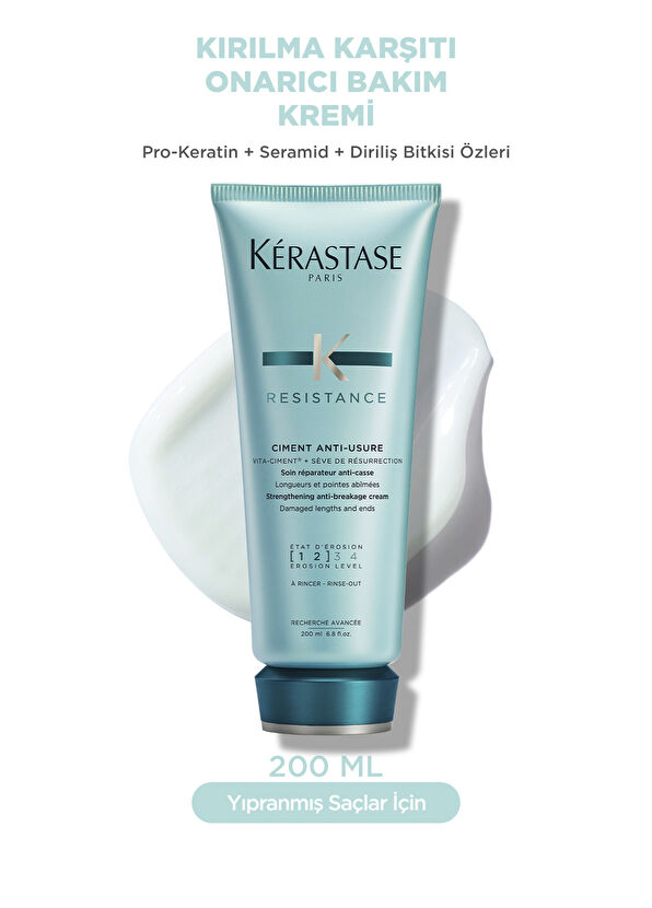 Kerastase Resistance Ciment Antiwear - Care Cream for Damaged Hair 1-2 200 ml - 2