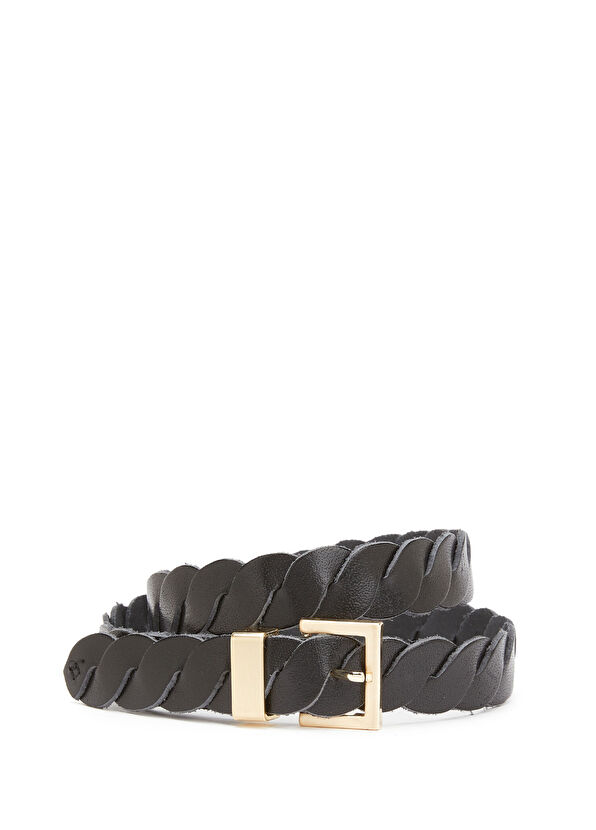 Beymen Club Siyah Kadın Deri Kemer - 1