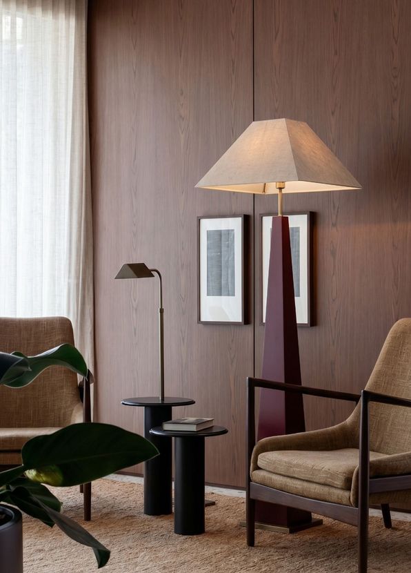 Pinot Interior Nile Bordo Ahşap Lambader - 2