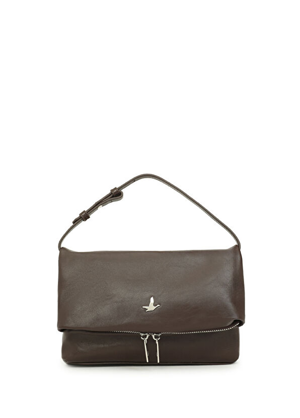 Beymen Club Kahverengi Kadın Deri El Portföyü - 1