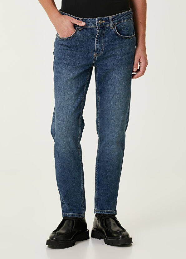 Beymen Club Slim Fit Koyu Mavi Klasik Jean Pantolon - 2
