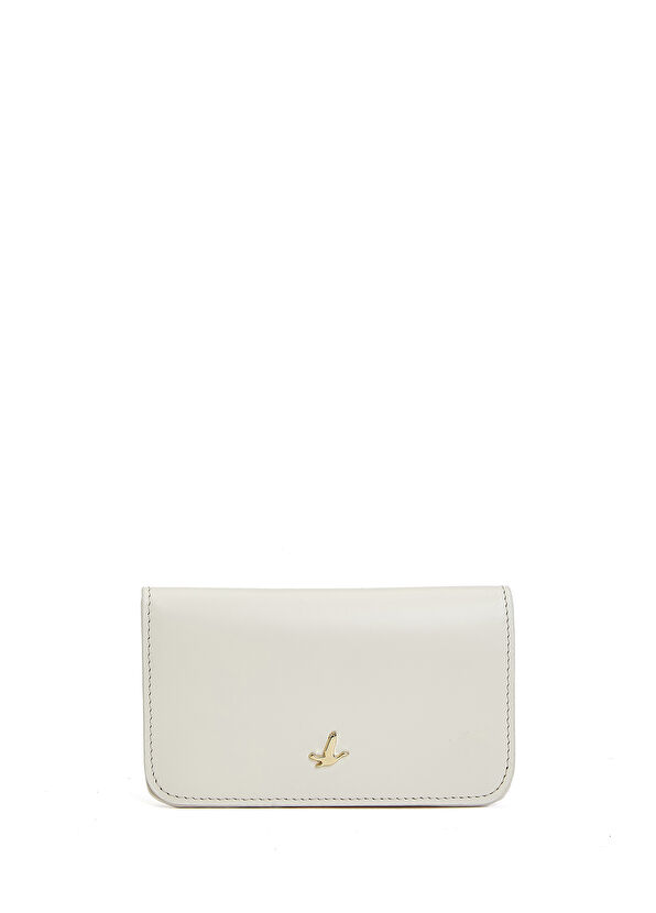 Beymen Club Off-White Womens Leather Card Holder - 1