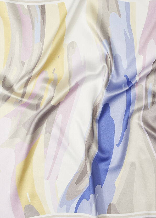 Beymen Club Colorblocked Desenli Kadın Saten Fular - 2