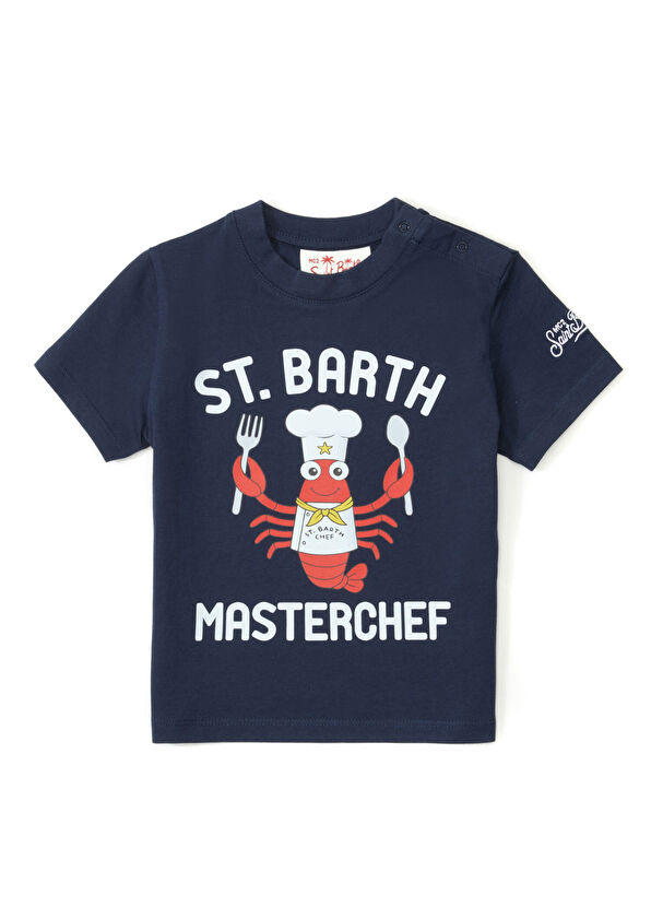 MC2 (Saint Barth) Denver Lacivert Grafik Baskılı Erkek Çocuk T-shirt - 1