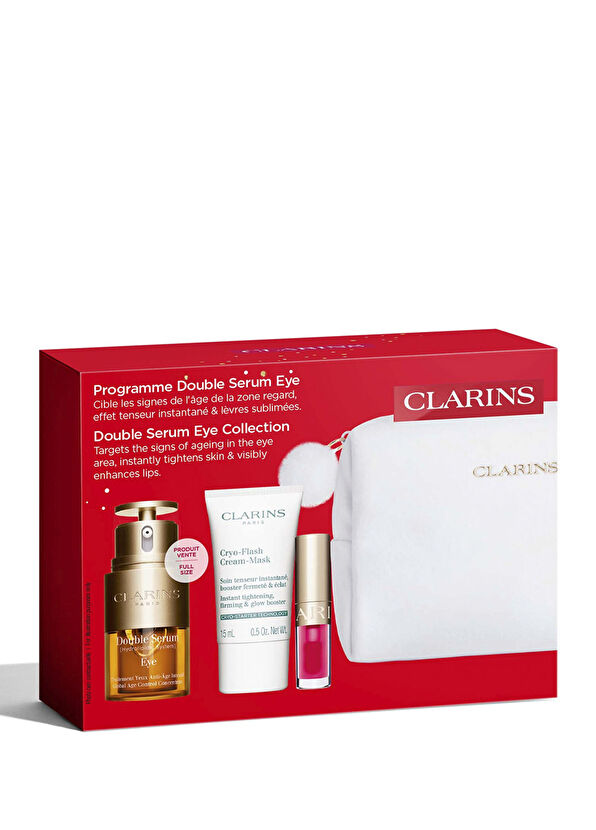 Clarins Double Serum Yılbaşı Yaşlanma Karşıtı Göz Çevresi Bakım Seti  - 3
