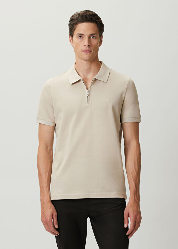 Beymen Club Stone Polo Zippered T-Shirt - 1