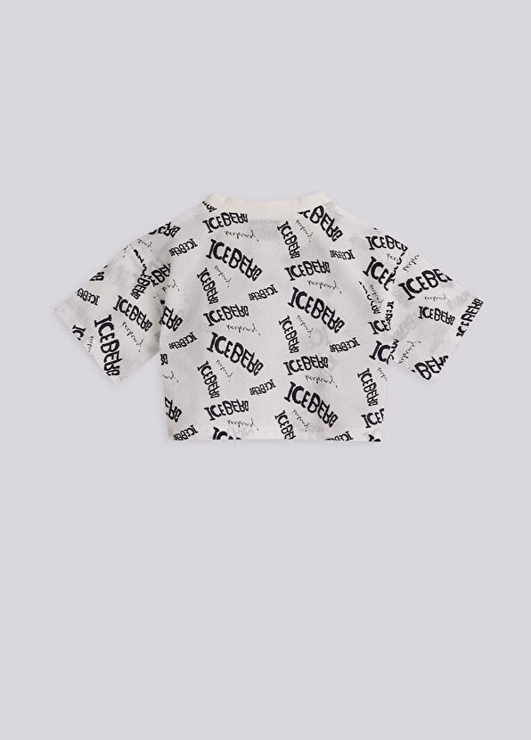 Iceberg Beyaz Baskılı Kız Çocuk Tshirt - 2