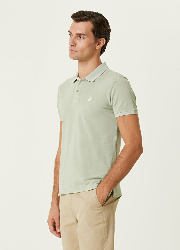 Beymen Club Slim Fit Açık Yeşil Polo Yaka T-shirt - 2