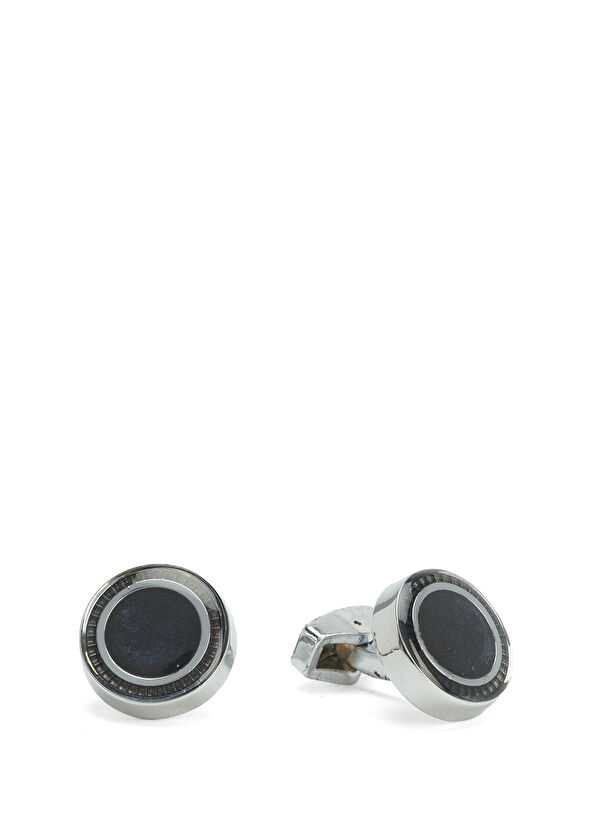 Beymen Club Silver Navy Cufflinks - 1