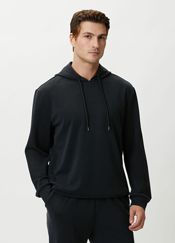 Beymen Club Siyah Kapüşonlu Sweatshirt - 2
