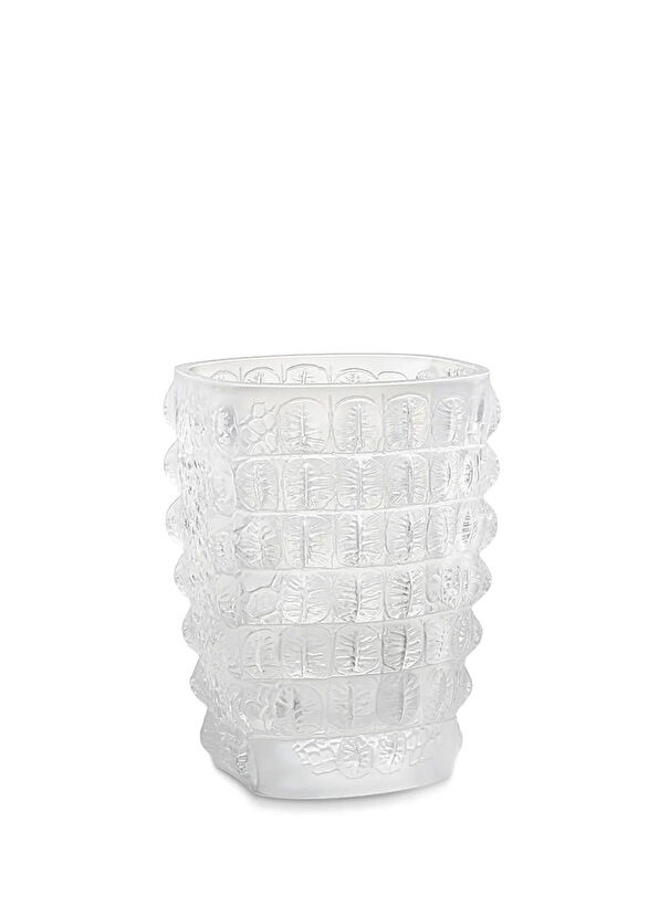 Lalique Croco Transparent Crystal Vase - 1