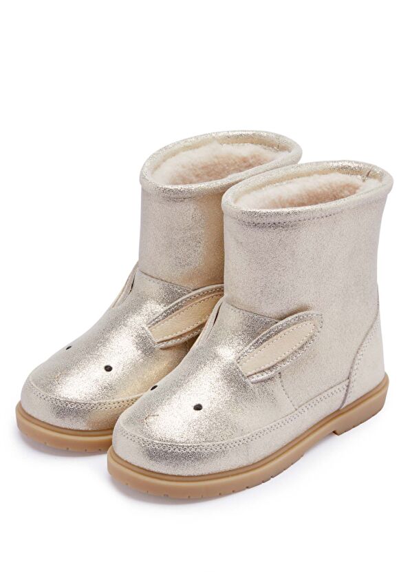 Xelly Silver Unisex Çocuk Deri Bot - Görsel 3