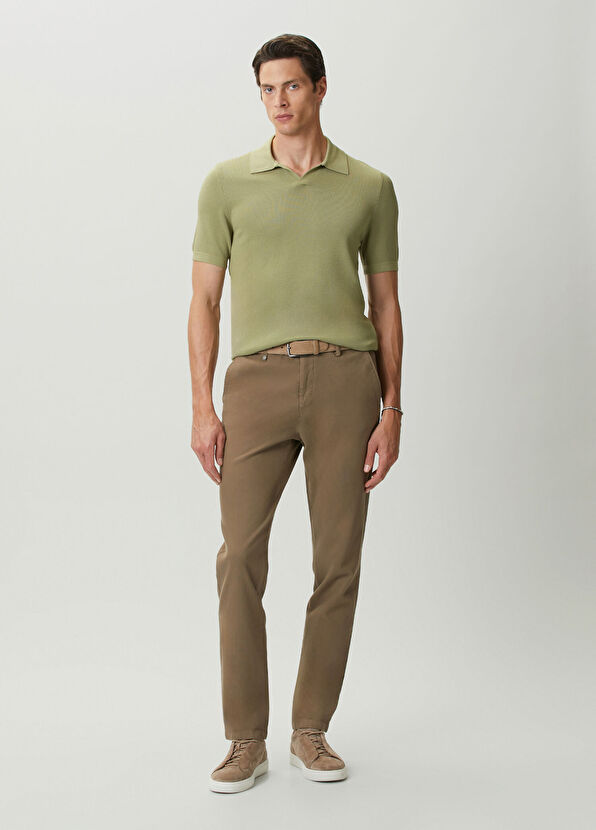 Beymen Club Çağla Brass Textured Short Sleeve Sweater - 3