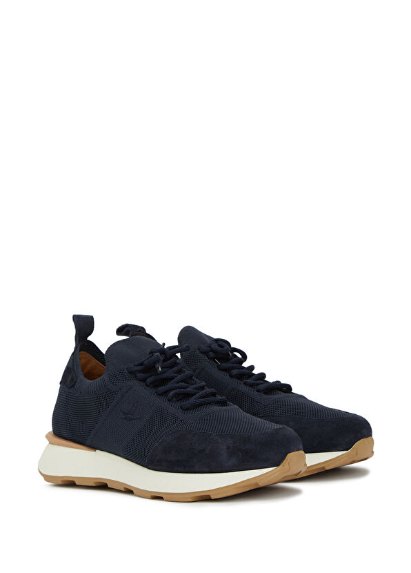 Beymen Club Navy Blue Retro Sole Men's Knitwear Sneakers - 2