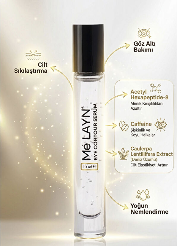 Melayn Eye Contour Serum Kırışıklık Karşıtı Göz Çevresi Bakım Serumu 10 ml - 3