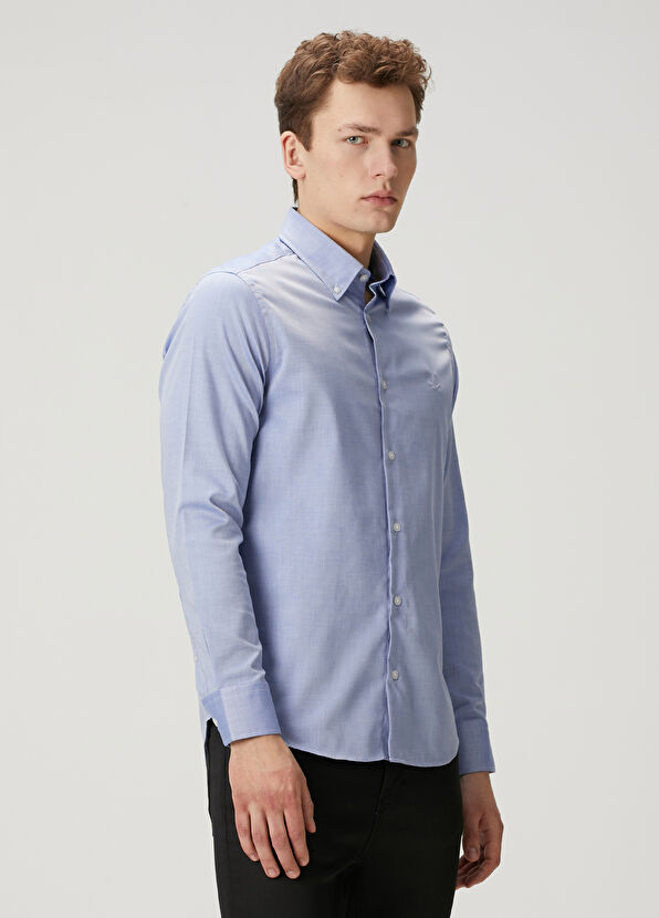 Beymen Club Comfort Fit Sax Shirt - 2