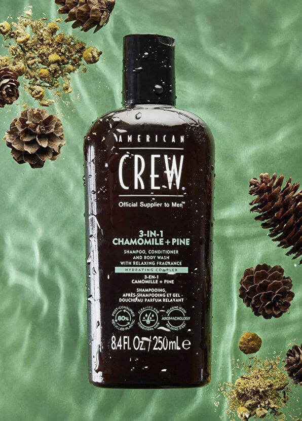 American Crew 3in1 Chamomile & Pine With Relaxing Fragrance 3-in-1 Clarifying Shampoo for Men 1000 ml - 2