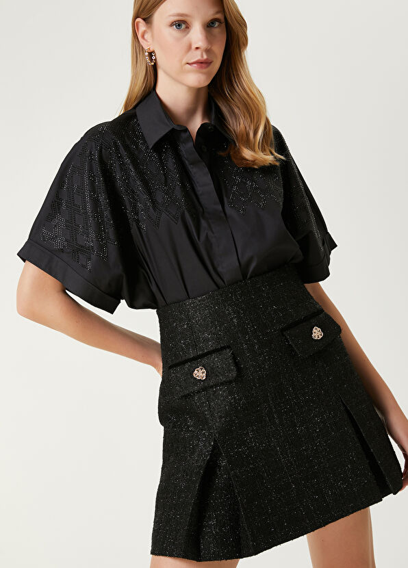 Beymen Club Siyah Kısa Kollu Gömlek - 4