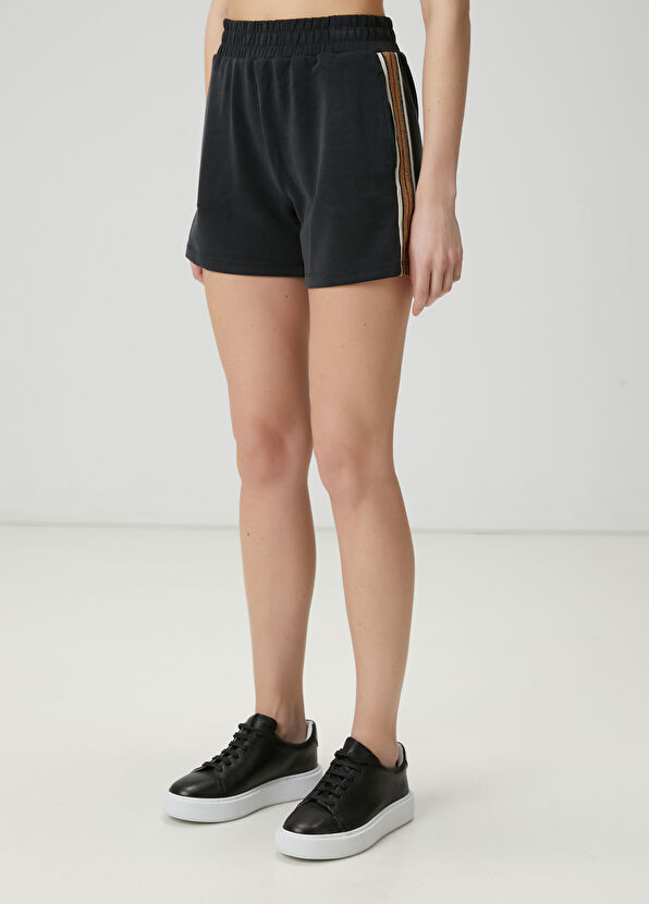 Beymen Club Siyah Bantlı Şort - 2