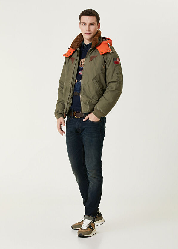 Polo Ralph Lauren Lacivert Logo Jakarlı Kazak - 2