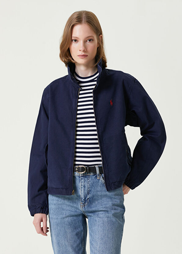 Lacivert Kanvas Ceket - Görsel 2