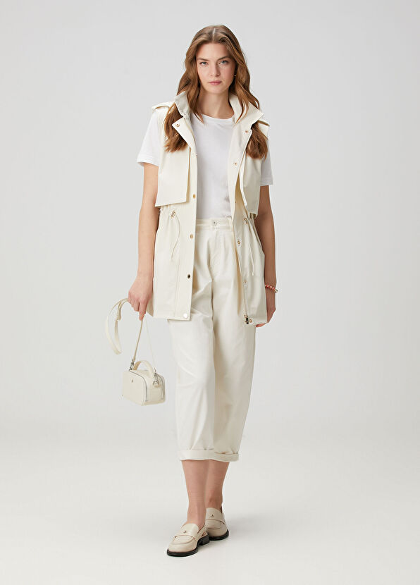 Beymen Club Ecru Hooded Vest - 2