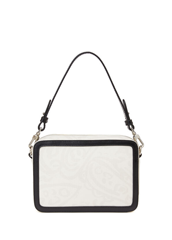 Beymen Club Siyah Beyaz Kadın Kanvas Çapraz Çanta - 3