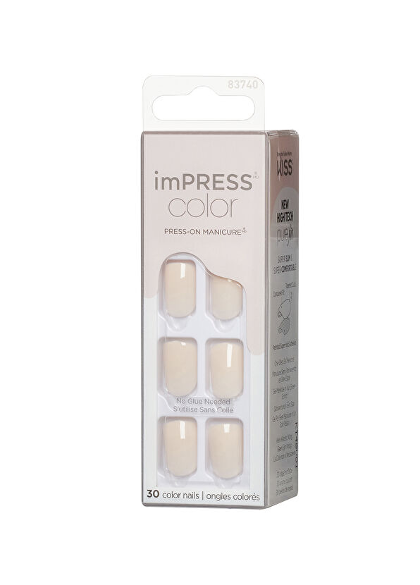 Impress Color Nude Self-Adhesive Short Fake Nail - 3