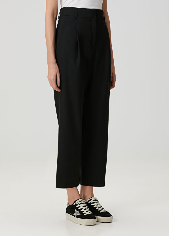 Academia Navy Blue High Waist Pants - 3