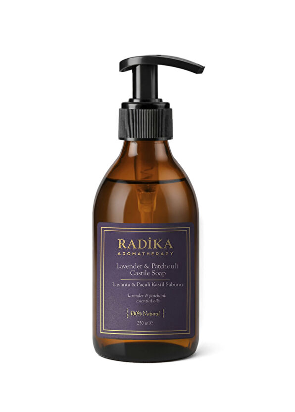 Radika Aromatherapy Paçuli ve Lavanta Cam Şişe Kastil Sabunu 250 ml  - 1